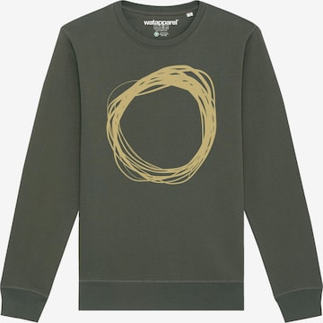 Sweat-shirt ' Kreis ' Watapparel en vert : devant
