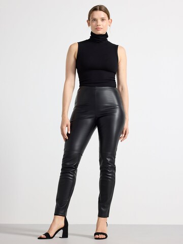 Lindex Skinny Leggings 'Ronna' in Black: front