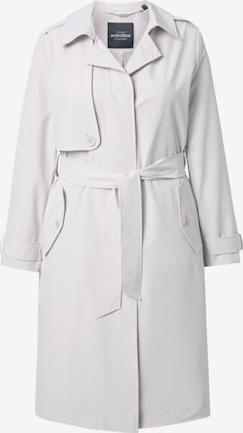 Ulla Popken Mantel in Weiß: Vorderseite