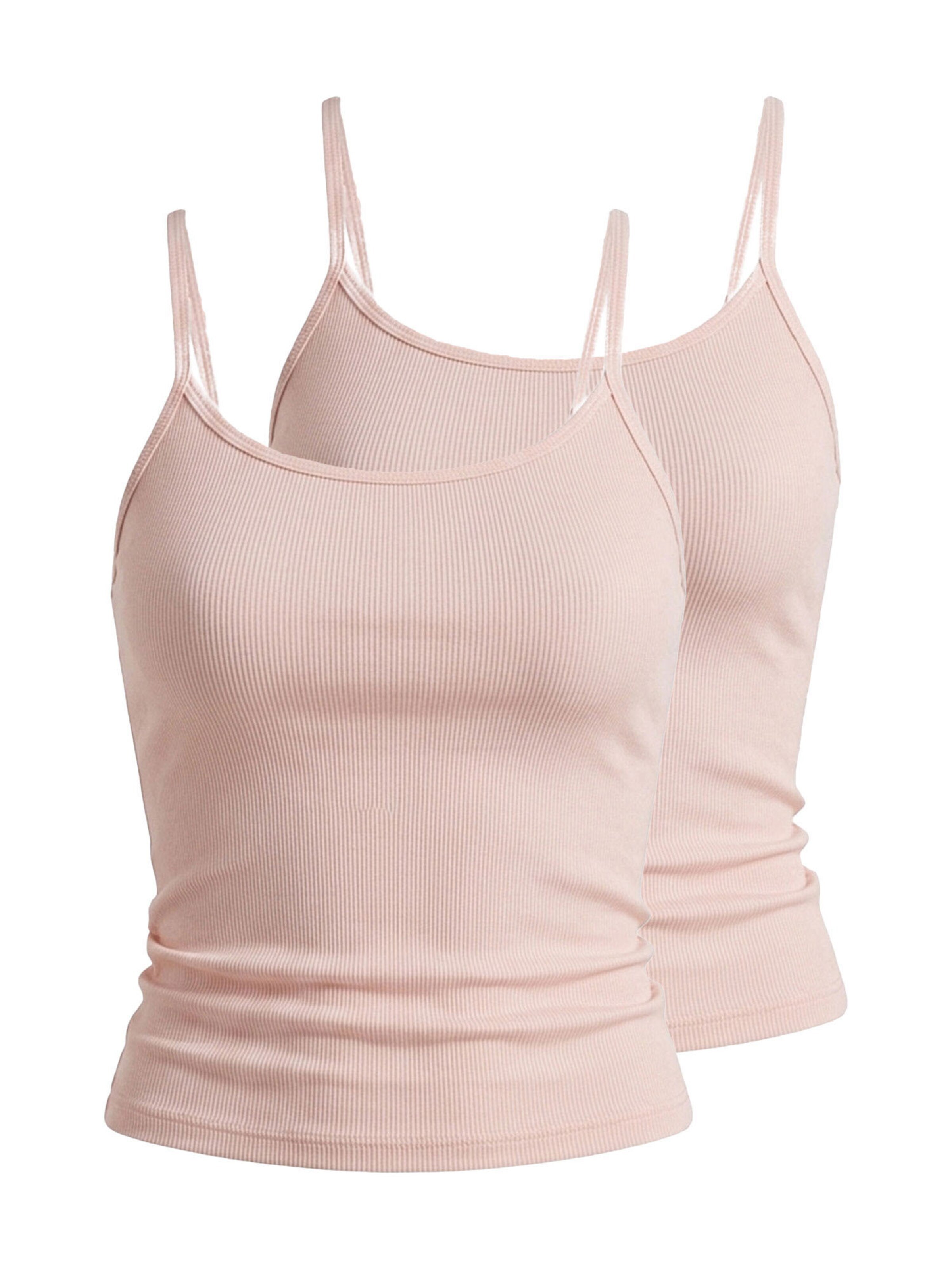 Nina von C. Undershirt 'Bamboo Rib' in Orange: front