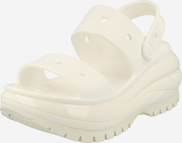 Crocs Sandalen 'Classic Mega Crush' in Wit: voorkant