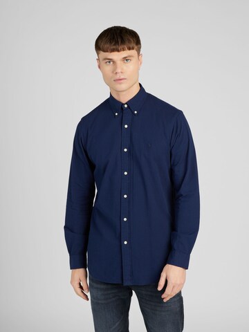 Polo Ralph Lauren Slim fit Button Up Shirt in Blue: front