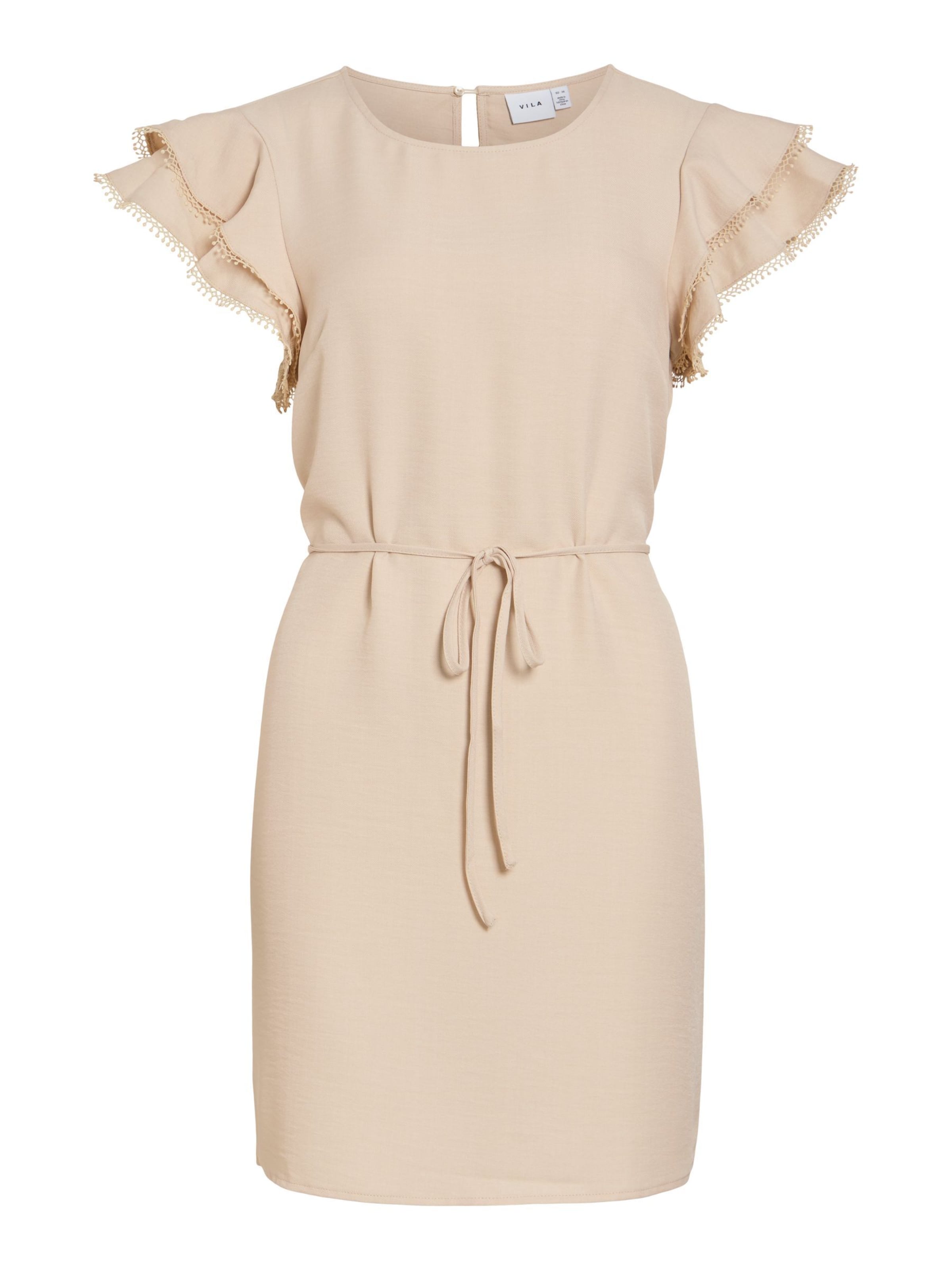 VILA Kleid 'VILuvi' in Beige: Vorderseite
