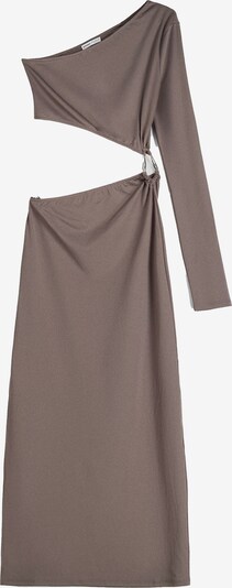 Bershka Robe en taupe, Vue avec produit