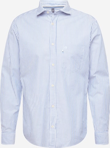 OLYMP - Regular Fit Camisa clássica em azul: frente