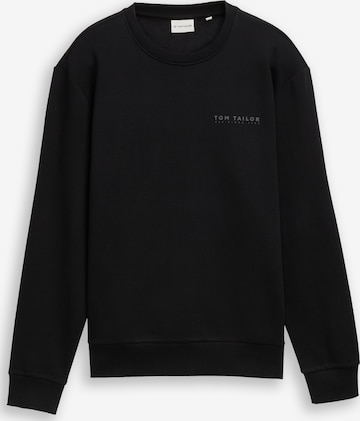TOM TAILOR Sweatshirt in Black: front