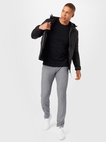 !Solid Regular fit Shirt 'Rock' in Zwart