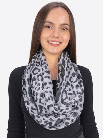 Seasons of April Tube Scarf 'Kiwi' in Grey