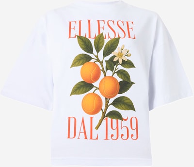 ELLESSE Majica '1959' veličine XS u limun / kraljevski zelena / ciglasto crvena / bijela, Pregled proizvoda