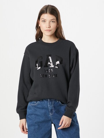 GAP Sweatshirt in Black: front