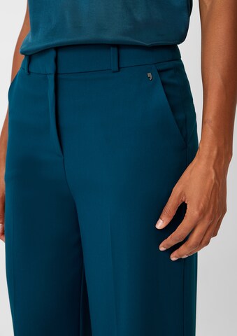 COMMA Wide leg Pantalon in Blauw