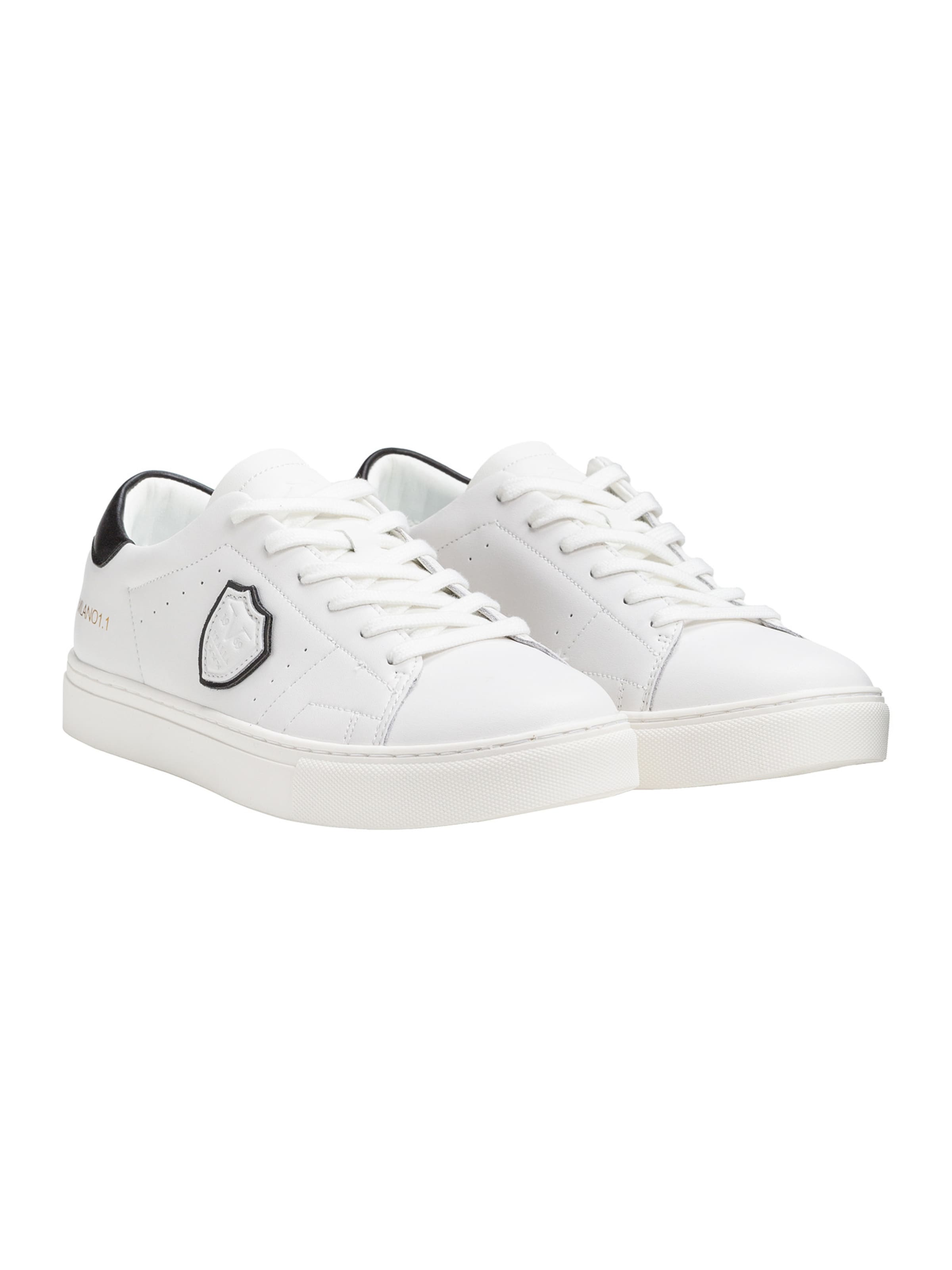 Baskets basses 'Pius' 19V69 ITALIA en blanc