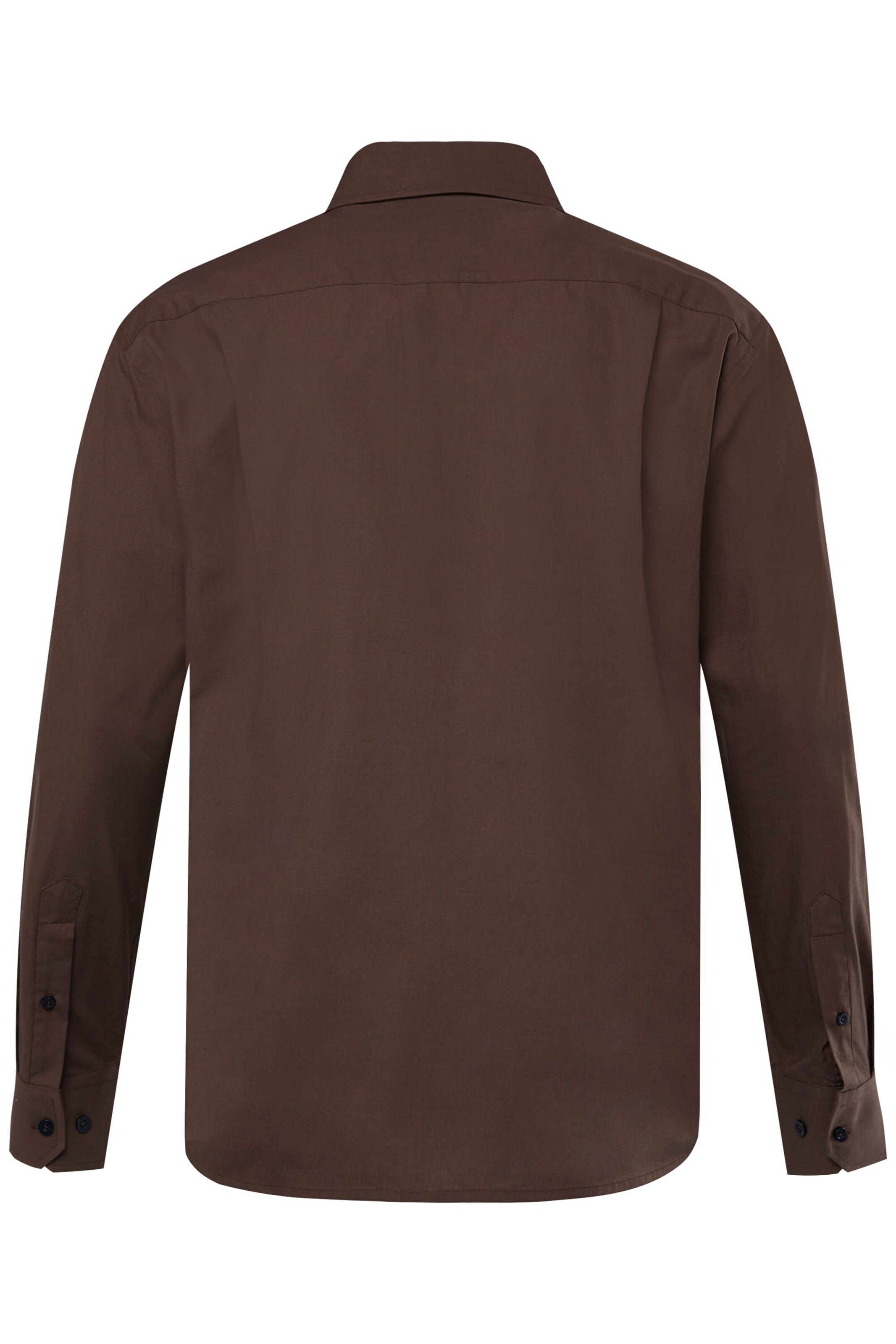 Men Plus Comfort Fit Hemd in Braun