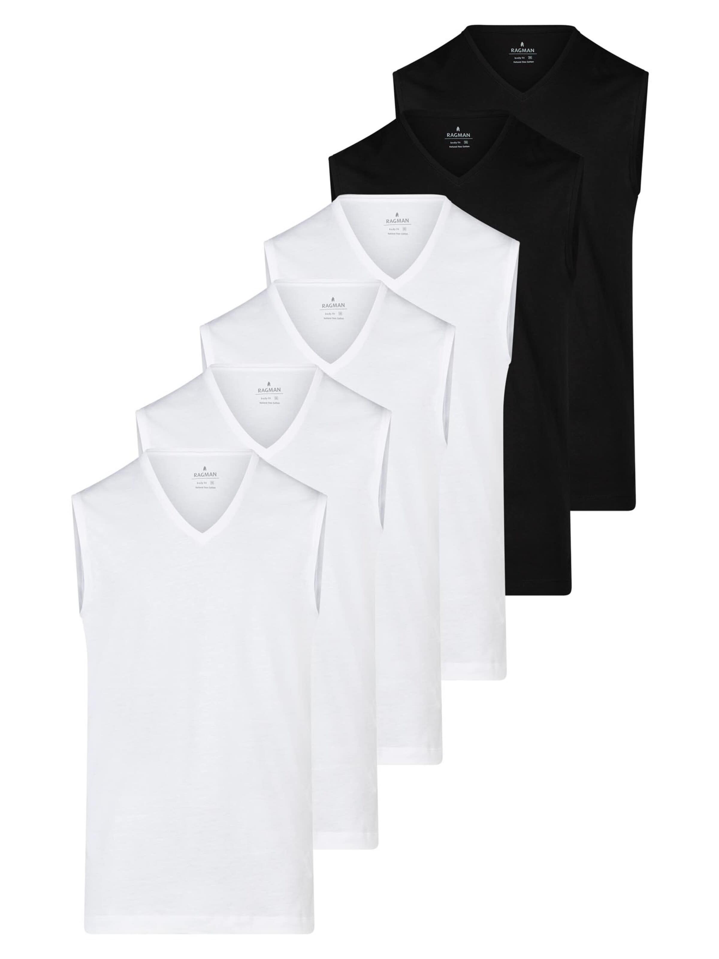 Ragman Undershirt 'Basic' in Black: front