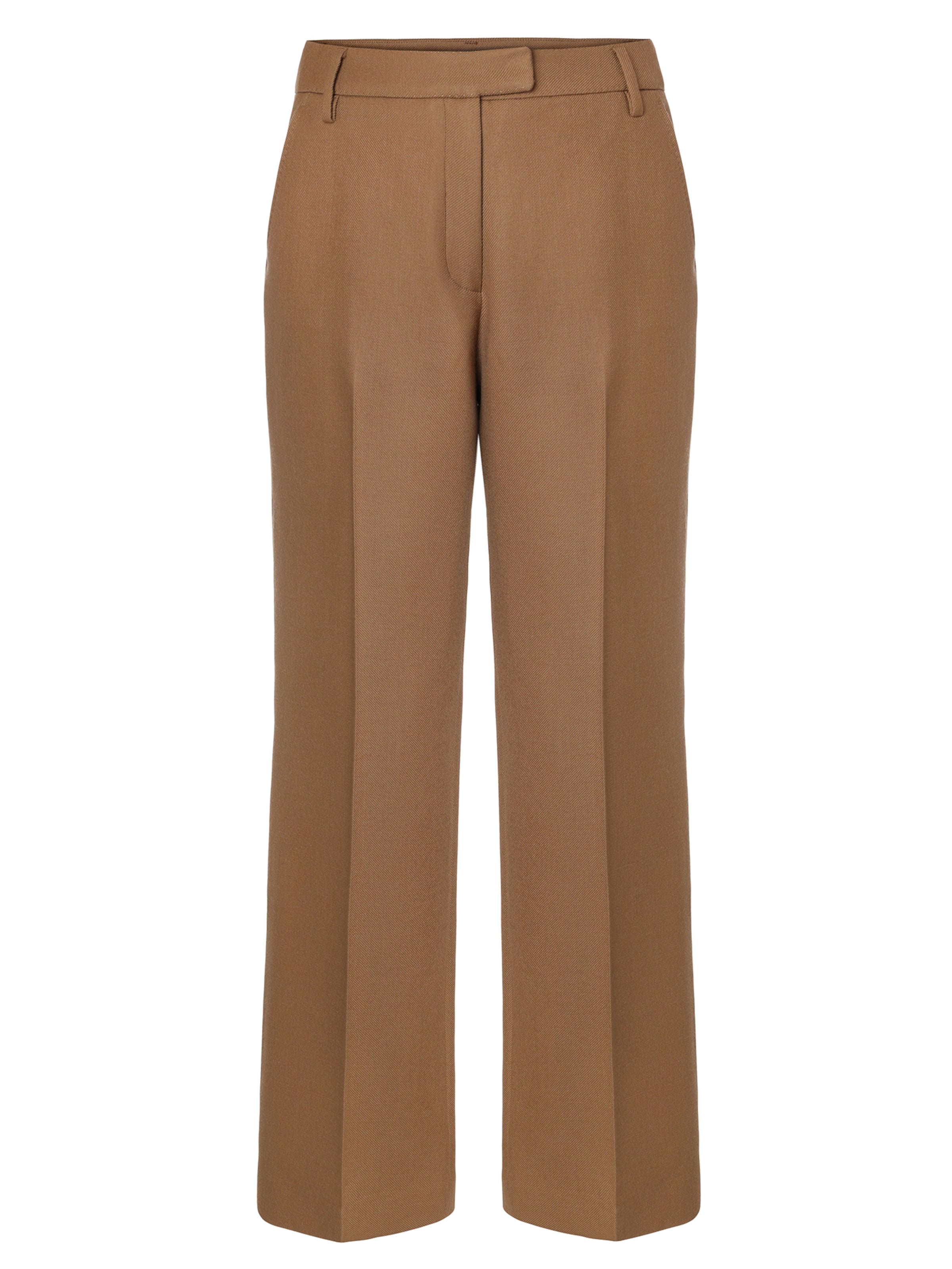 TATUUM - Perna larga Calças em castanho: frente