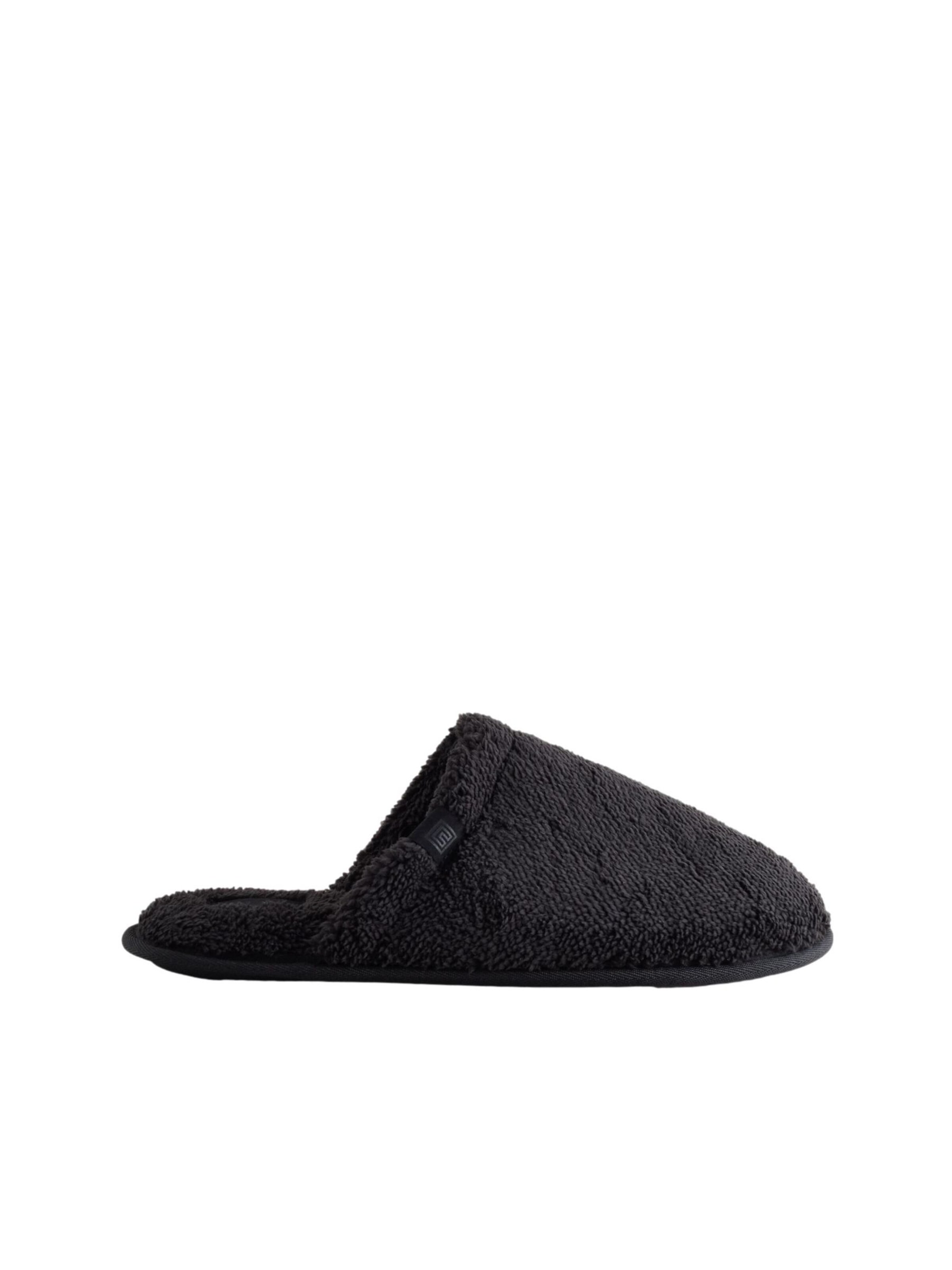 Next Παντόφλα σε μαύρο: μπροστά