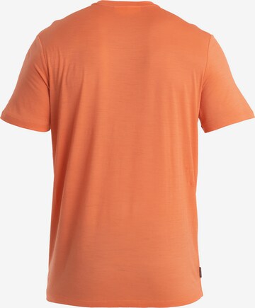ICEBREAKER - Camisa funcionais 'Tech Lite III' em laranja: frente