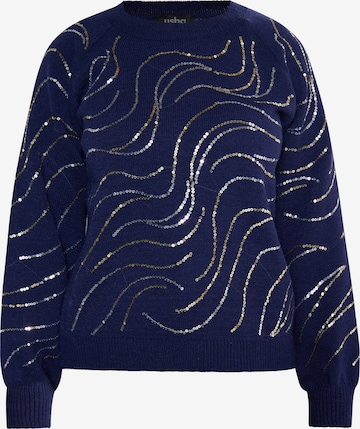 Pull-over 'Nowles' usha BLACK LABEL en bleu : devant