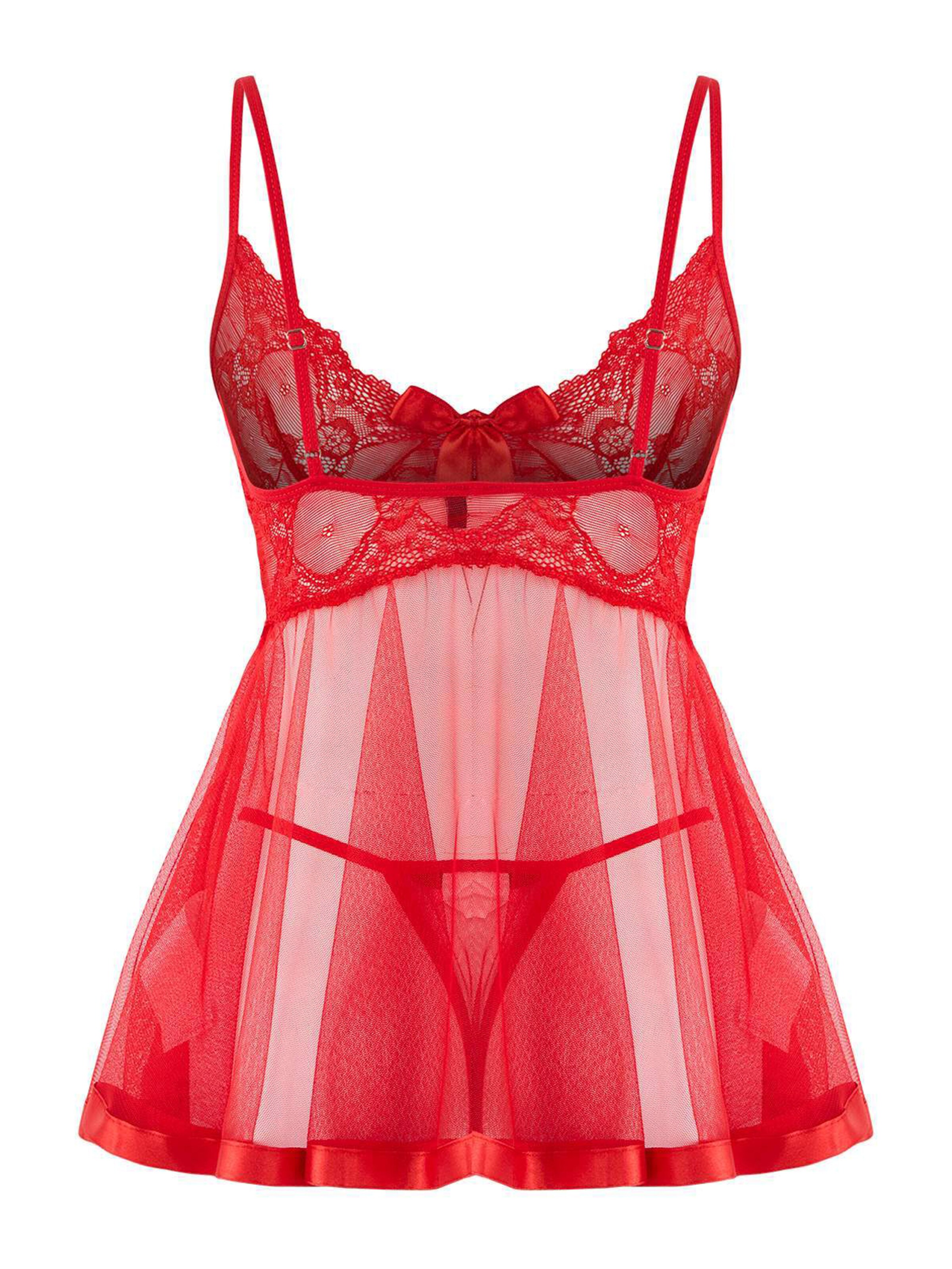 Trendyol Неглиже 'Babydoll' в Красный