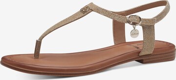 s.Oliver T-bar sandals in Beige: front