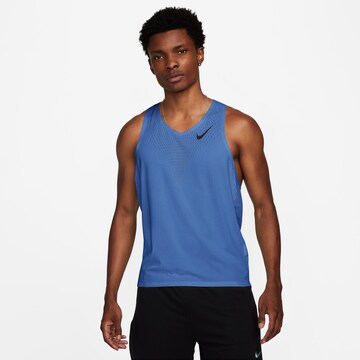 NIKE Performance Shirt 'Aeroswift' in Blue: front
