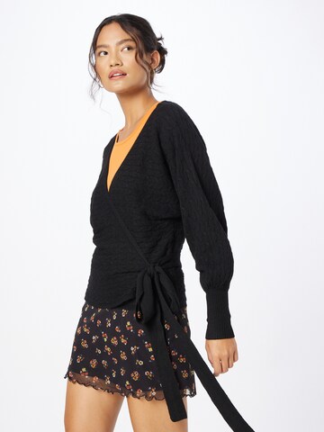 Cardigan 'Katia' ONLY en noir : devant