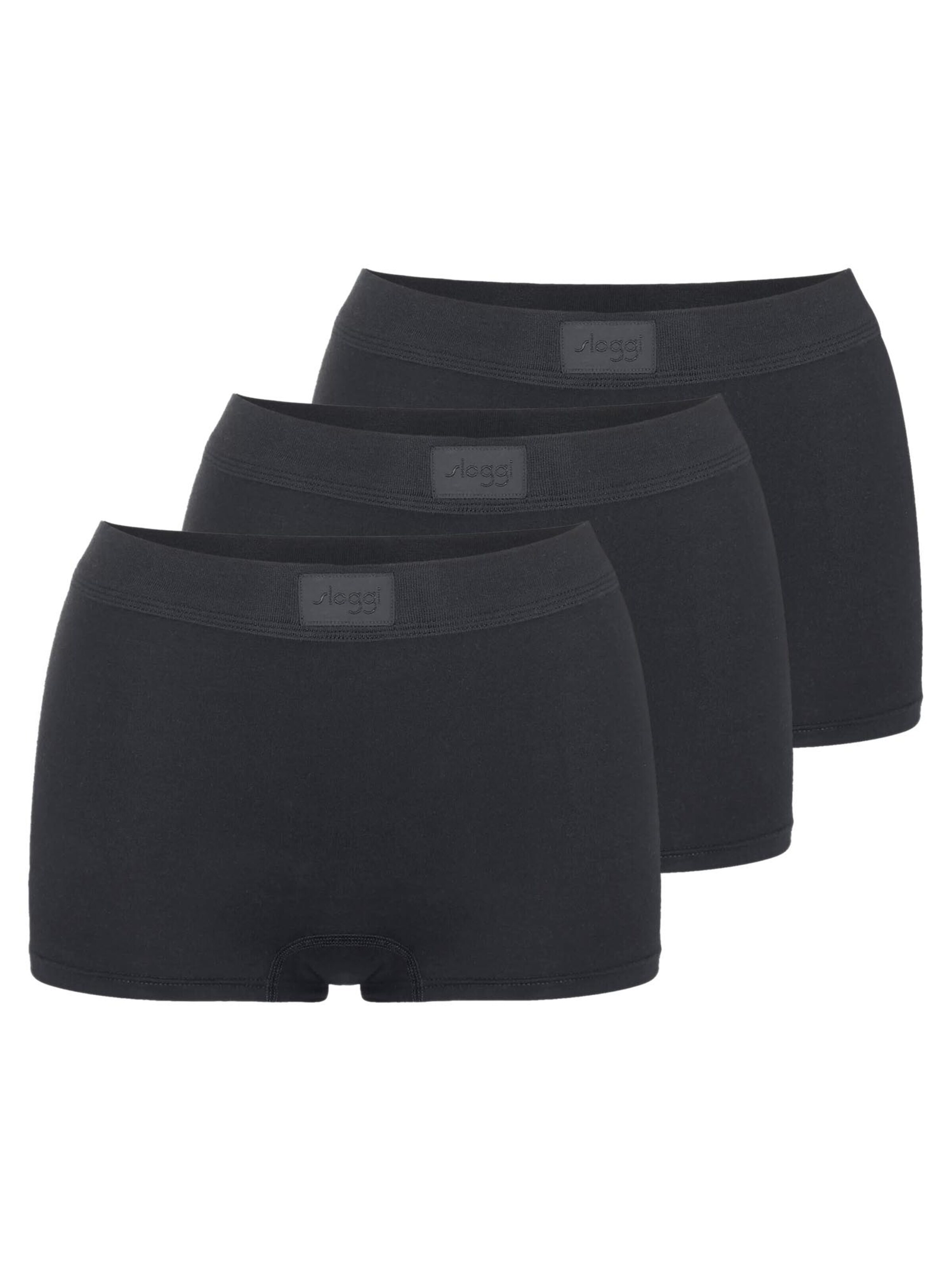 SLOGGI Boyshorts 'Double Comfort T' in Black: front