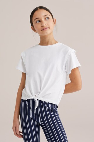 WE Fashion Koszulka w kolorze biały: przód