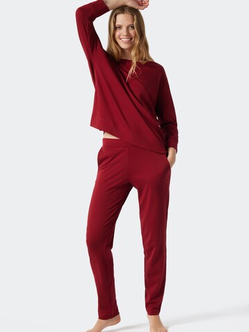Pyjama 'Modern Nightwear' SCHIESSER en rouge
