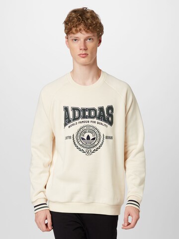 Sweat-shirt 'Varsity' ADIDAS ORIGINALS en blanc : devant