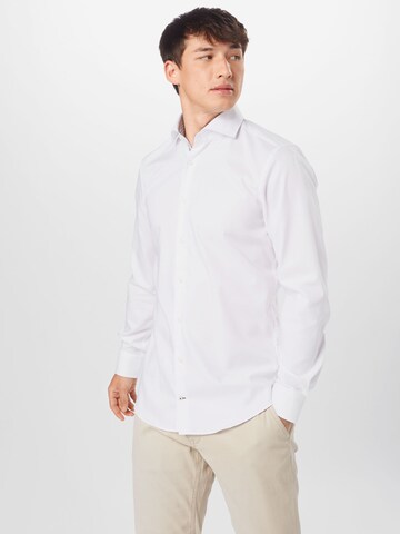 Coupe slim Chemise business 'Panko' JOOP! en blanc : devant