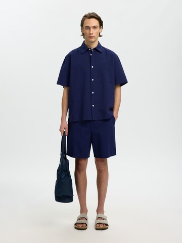 Fit confort Chemise SELECTED en bleu