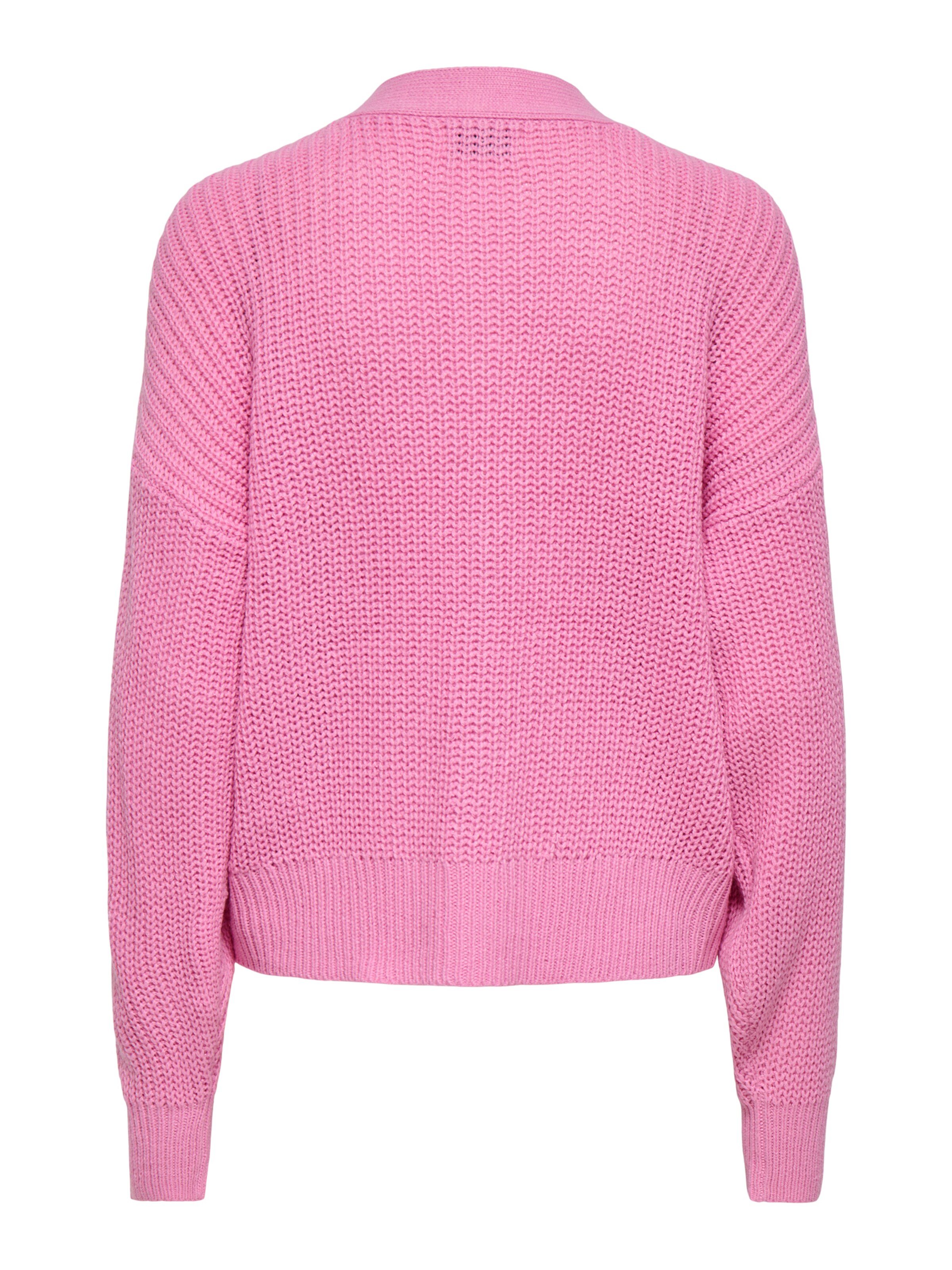 JDY Gebreid vest 'JDYJUSTY' in Roze