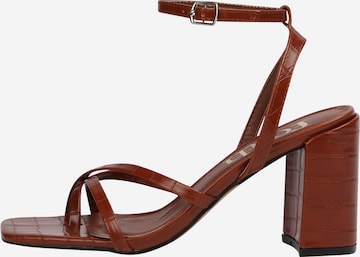 Dorothy Perkins T-Bar Sandals in Brown