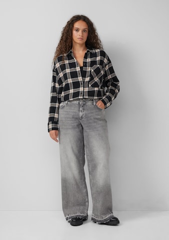 QS Wide leg Jeans in Grijs