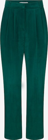 Young Poets Loose fit Pleat-Front Pants 'Matilda' in Green: front