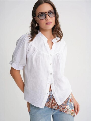 Camicia da donna di MixRay in bianco