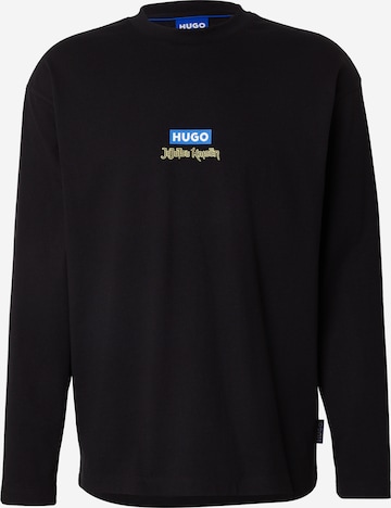 juoda HUGO Marškinėliai 'Nichaboso': priekis