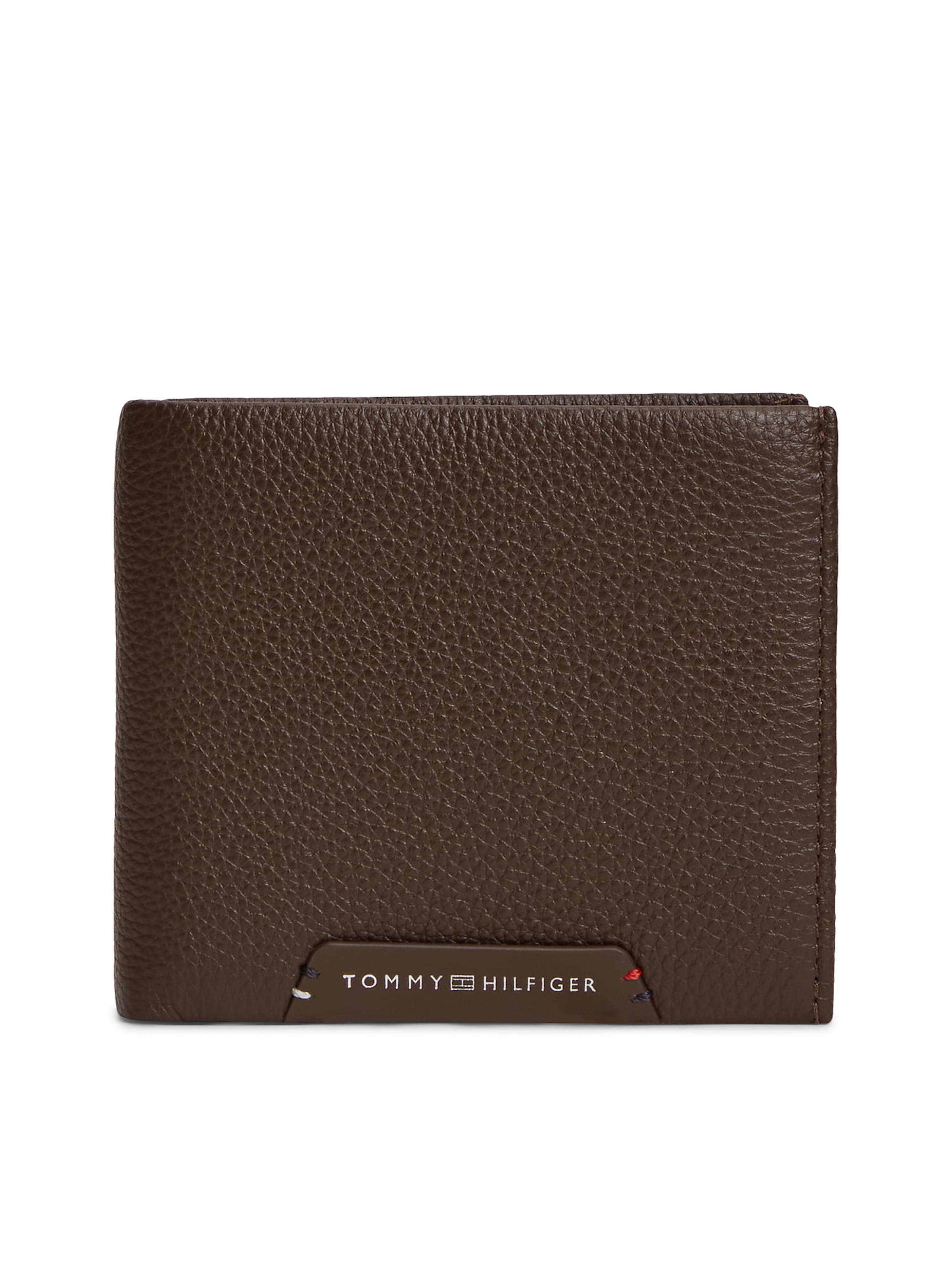 TOMMY HILFIGER Wallet in Brown: front