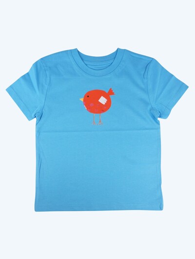 MelaDi Shirt 'Roter Vogel'‌‌‌ in 98-104 in aqua, Produktansicht