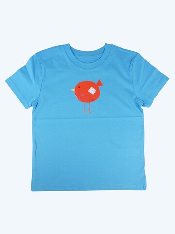 MelaDi Shirt 'Roter Vogel' in Blue: front