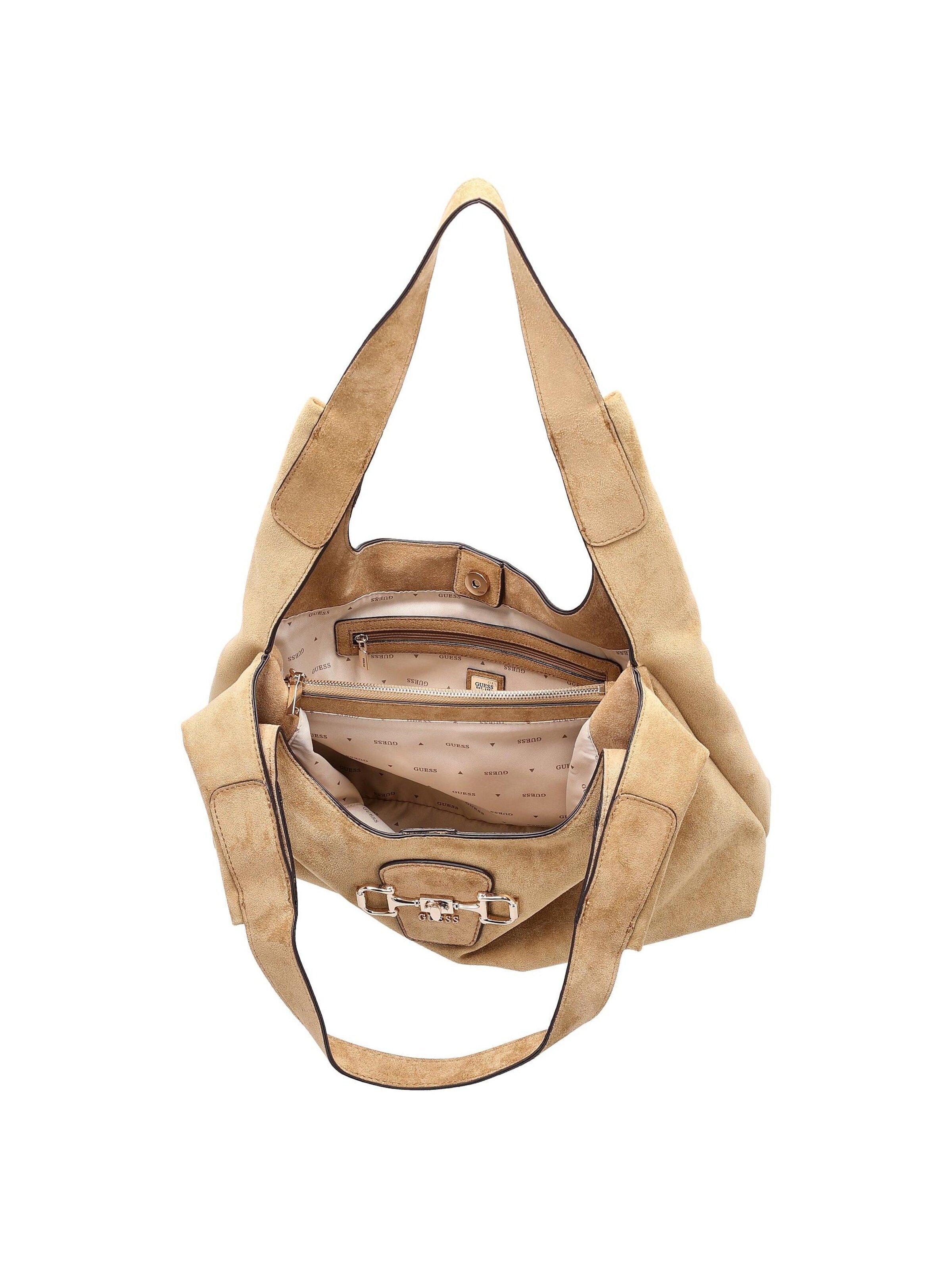 GUESS Schultertasche 'Sunset' in Braun