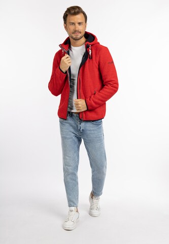 Schmuddelwedda Fleece jacket 'Philon' in Red