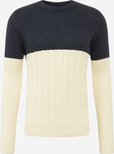 Pulover BURTON MENSWEAR LONDON pe navy / alb lână, Vizualizare produs