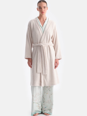 Dagi Badjas lang  in Beige: voorkant