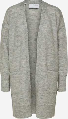 Cardigan 'Lulu' SELECTED FEMME en gris : devant