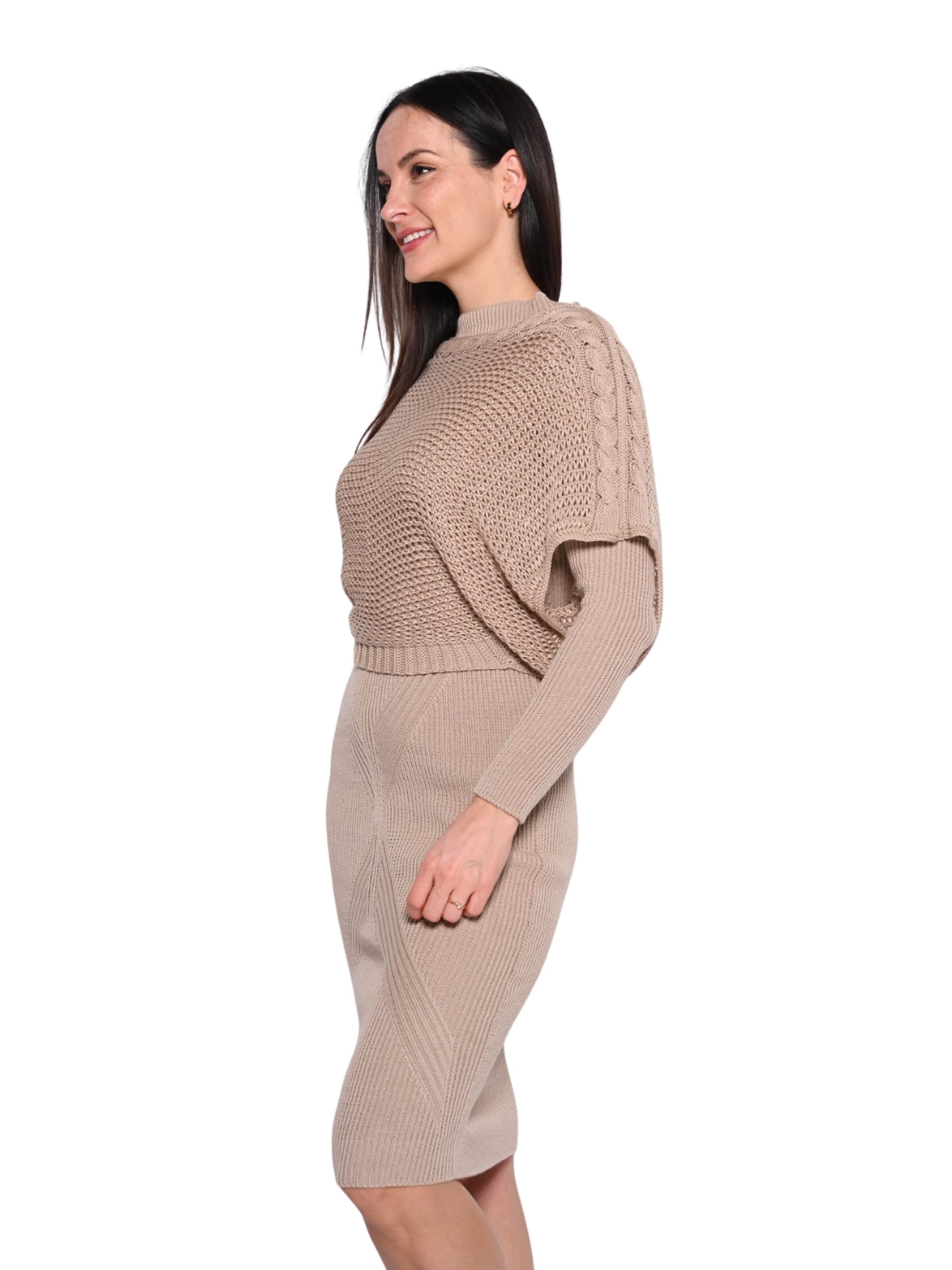 Süel knitwear Knitted top 'Birthday' in Beige