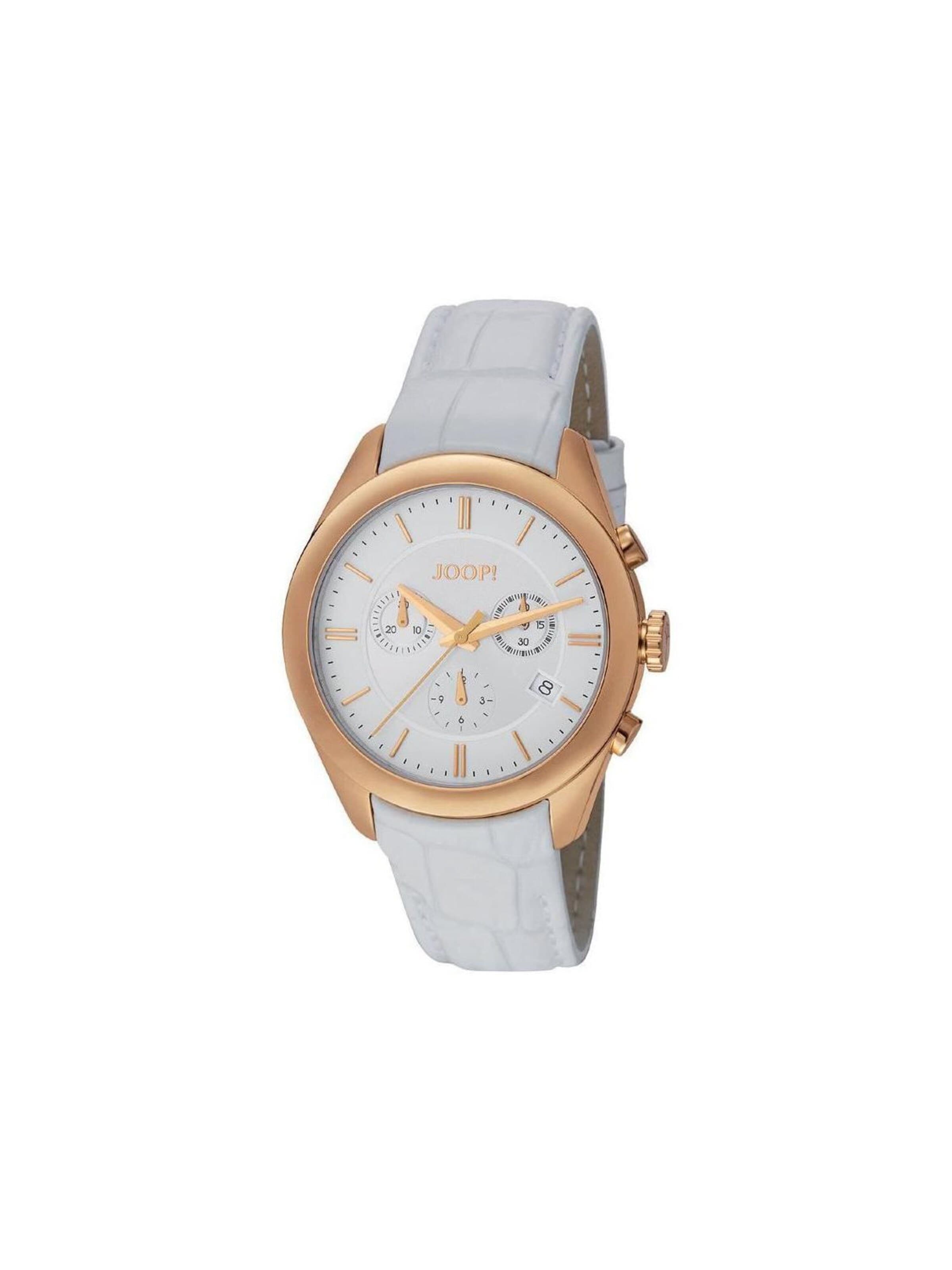 JOOP! Jewellery & Time Analog Watch 'Armbanduhr Quarzuhr JP101042F03' in White: front