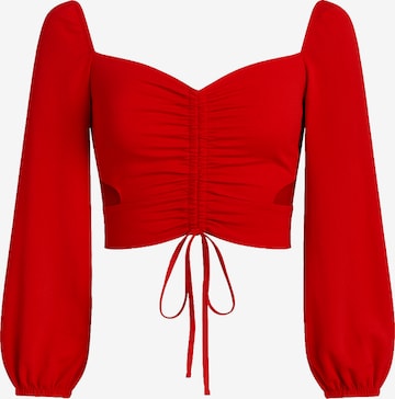 Chemisier Elara en rouge : devant