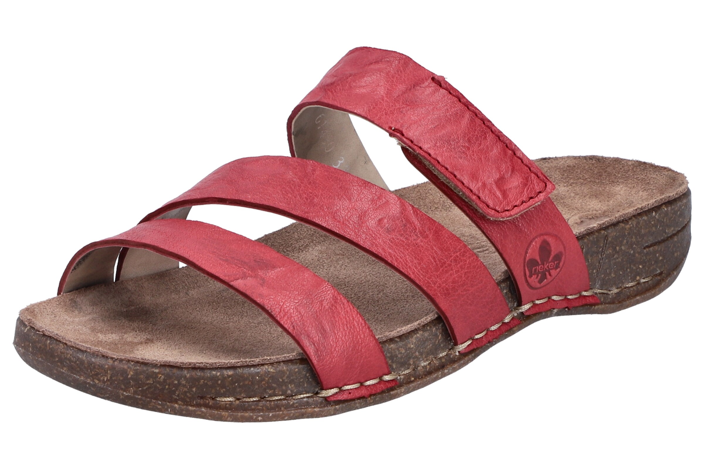 Mule Rieker en rouge : devant